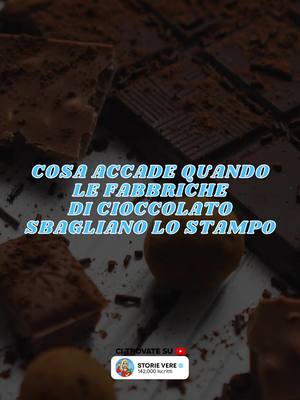 A post by @storievereyoutube on TikTok caption: Cosa Accade Quando Le Fabbriche Di Cioccolato Sbagliano Lo Stampo #StorieVere #Storie #StorieItaliane #StorieTime 