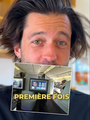 A post by @arthur.marie on TikTok caption: J’ai fait un aller-retour en business class pour la première fois de ma vie 