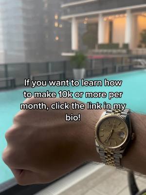 A post by @ecommerce_cord on TikTok caption: Click the link in my bio to learn how to make 10k plus a month! #money #wealth #success #internetmoney 