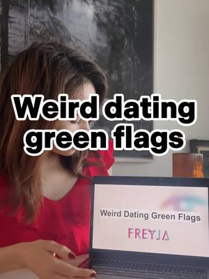 A post by @freyja.xo_ on TikTok caption: What are your weird dating green flags? #dating #greenflag #Love #recylce