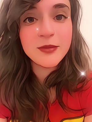 A post by @slickchick731 on TikTok caption: #stitch with @Laura these filters are crazy 🤣 👀 #fyp #crazyfilter #cartooncharacter #cartoonme 