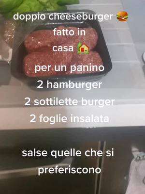 A post by @andrealombardi259 on TikTok caption: doppio #cheeseburger fatto in casa  #family #padrefiglio #panini  @aury 