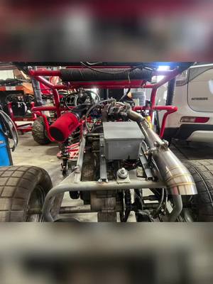 A post by @greasygsgarage on TikTok caption: Turbo go kart #turbo #turbogokart #gy6150cc #gy6150turbo #boost #dunebuggy #build #fabercation