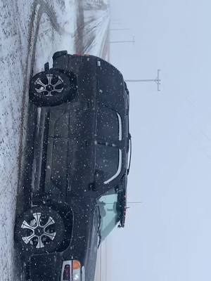 A post by @the_josh_uren on TikTok caption: Might have proceeded to do dounts or might not have who knows #cartok #saskatoon #fyp #gmcyukon #AWD #gmc #snow 