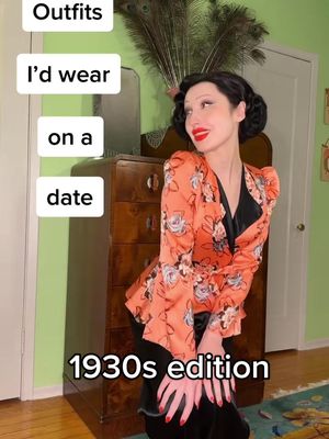 A post by @steffi_kay on TikTok caption: My endless closet had me thinking “where I’d wear” certain outfits from the #1930s 🤩 let me know your favourite! 