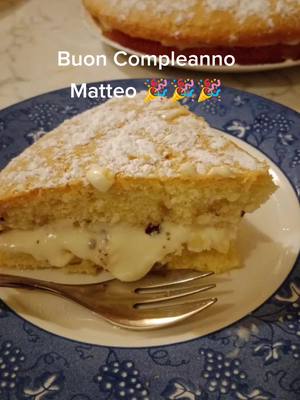 A post by @giovannaromeo57 on TikTok caption: torta soffice alla crema pasticcera e mascarpone,🍰 #delicious #foodporn #28birthday#Matteo #amoregrande#yummyfood #gnamgnam #viral #neiperte 