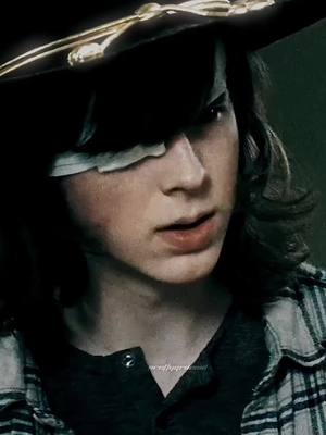 A post by @prettygirlenid on TikTok caption: S6 carl was a major slay #foryoupage #carlgrimes #thewalkingdead #foryou 