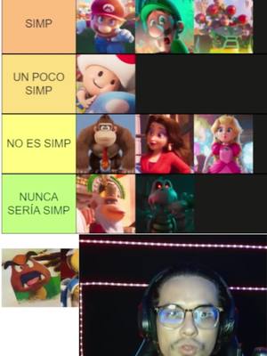 A post by @shaketvmx on TikTok caption: CALIFICANDO personajes de Super Mario Bros Movie según su NIVEL DE SIMP 11 #supermariobrosmovie #supermariobroslapelicula #supermariobroslapelícula #tierlist #tierlistmaker #tierlists