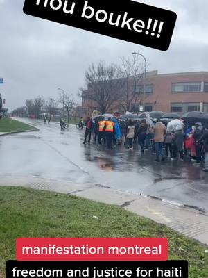 A post by @snataliec on TikTok caption: freedom & justice for haiti.montreal manifestation april.23.2023🖤🇭🇹❤️#nojusticenopeace #viral #news #haitinews #canadahaiti #nojusticenopeace✊🏿✊🏾 #prayforhaiti #justiceforpresidentjovenelmoïse #haiticherie🇭🇹🇭🇹🇭🇹🇭🇹 #manifestation #haiticherie🇭🇹🇭🇹🇭🇹🇭🇹 #manifestation #weneedjustice #helphaitigetbetter🇭🇹 #weneedjustice #foryourpage #freedomforhaiti #helphaitigetbetter🇭🇹 #freedomforhaiti #fightforourrights  #freeus 🇭🇹❤️🖤