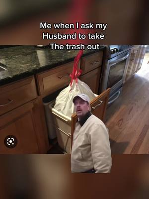 A post by @chloemccoy97 on TikTok caption: Its fine ill juat do it 🤣🤣 #taketrashout #joeexotic  #husband #kitchen