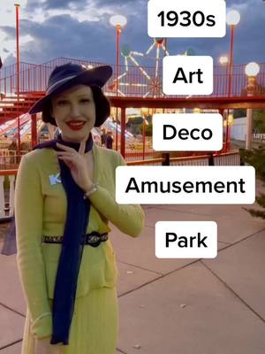 A post by @steffi_kay on TikTok caption: Visit an Art Deco marvel of an amusement park in CO with me called Lakeside ✨🤩