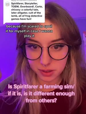 A post by @sweetweeby on TikTok caption: Replying to @starfaiit Is spiritfarer another farming sim game or is it better/different? pls !! #spiritfarer#indiegames#smallstreamer#nonbinary#gamertok