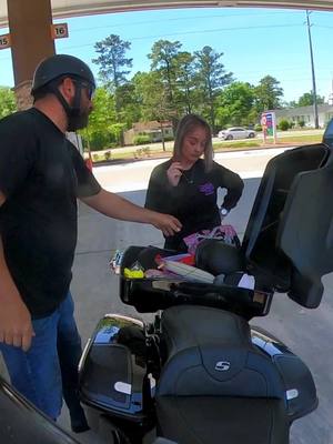 A post by @sabrina_hetu on TikTok caption: Married couple problems #harley #harleydavidson #bikelife #fyp #foryou #biker #bikertiktok #windtherapy #roadglidespecial #roadglide #coupleriders #couplegoals #husbandwife #motorcycles #motorcyclesoftiktok #motorcycle 