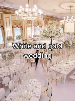 A post by @weddinginspo._ on TikTok caption: Antwoorden op @tee2040 #wedding #weddingtiktok #weddingcolors #fy #foryoupage #fyp #weddingtheme #goldweddingdress #goldwedding #whiteandgoldwedding #goldandwhitewedding #weddingtiktok #WeddingInspiration #weddingtiktokvideo #weddingvideo #dreamwedding 