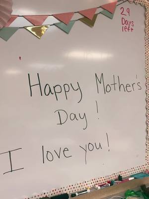 A post by @mikjohnson82517 on TikTok caption: When you ask your students to copy exactly what is on the board while making Mother’s Day cards… #kindergartenlife #soserious #teacherhumor #kindergarterhumor 