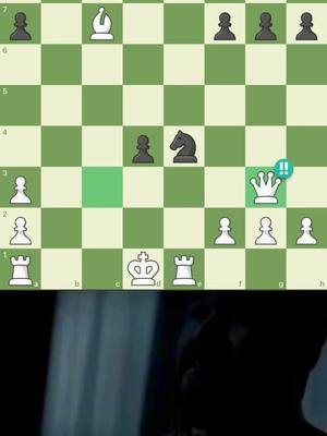 A post by @kingkent1872 on TikTok caption: He pre-moved his pawn the move before so he didnt take the queen then #brilliantmove #chess 