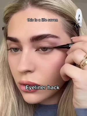 A post by @boxycharm on TikTok caption: This eyeliner hack is a life saver! @lenkalul #eyelinerhack #eyelinertutorial #boxycharm 