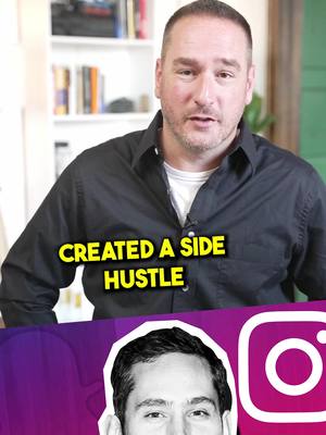 A post by @hustlehaddad on TikTok caption: This side hustle sold for 1 billion dollars. Kevin Systroms side hustle of coding created instagram. Learn more side hustles by following me for more. #fyp #instagram #sidehustleideas