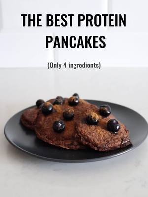 A post by @.angela.selwent on TikTok caption: Try the easiest most delicious protein pancakes 🥞  #proteinpancakes #highprotein #healthy #breakfast #fyp #foodtiktok