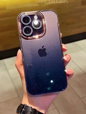 A post by @spicyaugbox01 on TikTok caption: Search “Gradient Glitter Phone Case”in my store to buy #howtobuy @spicyaugbox01 #iphone14promaxcase #iphone14procase #iphone14pluscase #iphone13promaxcase #spicyaugbox #foryou