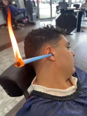 A post by @nour_barber on TikTok caption: 😶‍🌫️😶‍🌫️😶‍🌫️#barber #hair #clean #studiocuts #fire #ears #waxing