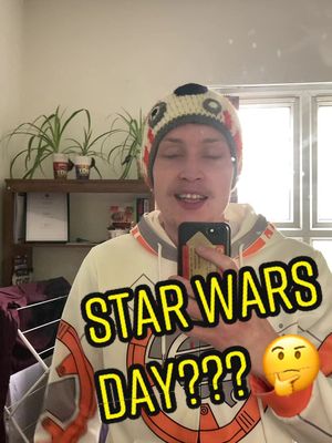 A post by @rowlo32 on TikTok caption: Tough day in the office today. #rowlo #rowlooi #rowlo32 #starwarsday #starwars #bb8 #bbh8 #bb8cosplay 