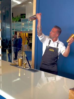 A post by @christian_delpech on TikTok caption: F1 event @Fontainebleau Miami Beach !!! #bartending #bartender #style #cool #skills #flair #rawfootage 