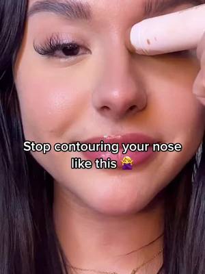 A post by @boxycharm on TikTok caption: How to contour your nose! #nosecontour #nosecontourtutorial #boxycharm 