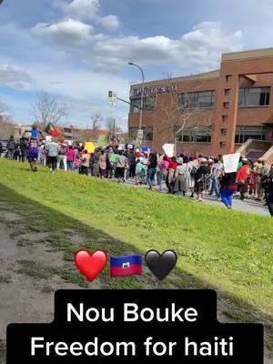 A post by @snataliec on TikTok caption: Bwa Kale .freedom for haiti montreal may.7.23 #nojusticenopeace✊🏿✊🏾 #viral #haiticherie🇭🇹🇭🇹🇭🇹🇭🇹 #manifestationmontreal #justiceforpresidentjovenelmoïse #freedomforhaiti #haitiennetiktok🇭🇹🇭🇹🇭🇹🇭🇹😍😍😍😍 #haitiantiktok🇭🇹 #haitiennetiktok🇭🇹🇭🇹🇭🇹🇭🇹😍😍😍😍 #prayforhaiti #prayforhaiti #ayiti #giveusourcountiesback #fightforourrights #manifestation #haitianpeople #bwakale #haitiantiktok #haiitiantiktok🌷😘🇭🇹🇭🇹🇭🇹 🖤❤️🇭🇹