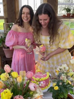 A post by @aframe.on.fletcher on TikTok caption: bestie picnic 🥲💐🌷🌸🎀🍓🫶🏼 we put so much planning into this and it turned out so cute and was so worth it! @Julesofthemoon 