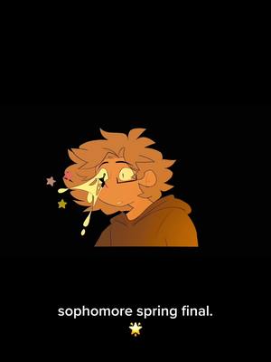 A post by @swirlseypop on TikTok caption: sophomore spring final. 🌟 never wink in the void. #animation #kcai 