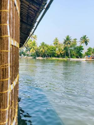 A post by @ on TikTok caption: Soothing ⛵️ #BeautifulViews #EnjoyTheView #Nature #Kerala #Boathouse #Soniia 