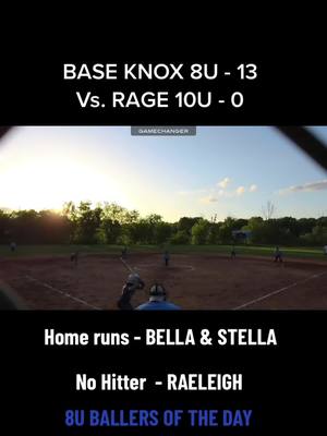 A post by @softballdad1988 on TikTok caption: 8U team doing work against 10U teams this year. #BaseKnox8U #8usoftball #fyp 