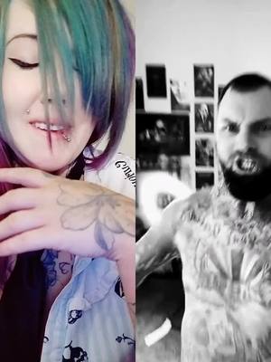 A post by @tattoolover93 on TikTok caption: #duet with @tattooed_king_666 #trend #talk #sign #imback #tiktok #trending #tiktoker #duet #Love #babyboy #emo #dom #brattysub #daddy