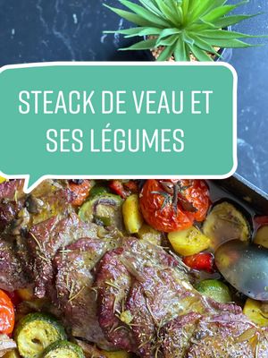 A post by @cookbyrajaa on TikTok caption: Recette steack de veau et ses légumes👌.                    Ingrédients:                                                         Steack de veau, 500g de pomme de terre, 3 belles courgettes, 250g de champignons, 1 oignon, 1 poivron rouge, tomates                                                  Epice: sel, 1/2 cac de poivre, gingembre, curcuma, paprika, ail en poudre, romarin, herbe de provence, huile d’olive. (Pour 5 personnes)😉  #CapCut #maroc🇲🇦 #francetiktok🇫🇷 #cuisinetiktok #recettesfacile #recettesimple #faitmaison #pourtoii #pourtoi #pourtoiii #idéerecette #delicieux #tropbon #healthylifestyle #steack #legume #legumes #lblbala #lblbalafamily 