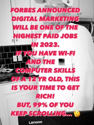 A post by @hustlehaddad on TikTok caption: Per Forbes: Affiliate marketing/Digital marketing will be one of the highest paying side hustles in 2023. I can show you how. #forbes #sidehustlesecrets #wfh #brokeandlazy 