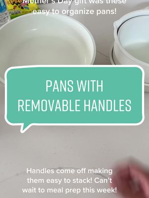 A post by @janettrubioc on TikTok caption: Ahhh! Love love these pans!! #pans #removablehandlecookware #mealprep #organizedkitchen