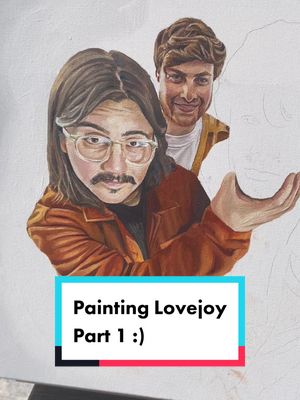 A post by @artbysorcha on TikTok caption: In honour of the new EP here’s a Lovejoy painting I’ve been working on!!🤍 #oilpainting #lovejoy #lovejoyband #artist #artistsoftiktok #art #fanart #wilbursoot #ashkabosu #joegoldsmith #markboardman @Wilburfromlovejoy @Ash Kabosu @Mark Boardman 