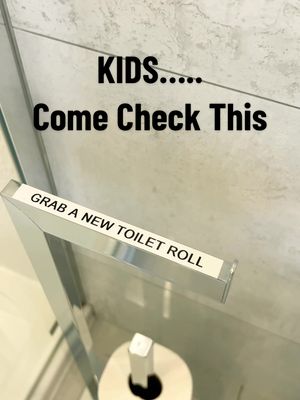 A post by @twinklecleaningduo on TikTok caption: KIDS….. Come Check This! Any one else relate to me having to spell this out for them 🤣#housecleaning #cleanhome #homecleaning #cleaningroutine #cleaningup #deepcleaninghouse #teenagers #teenagedirtbag #teenagerbathroom #spellitout 