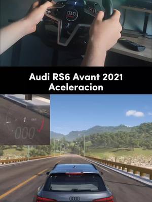 A post by @jm_motorsport on TikTok caption: Audi RS6 Avant Aceleracion #foryou #parati #viral #forzahorizon5 #audi 