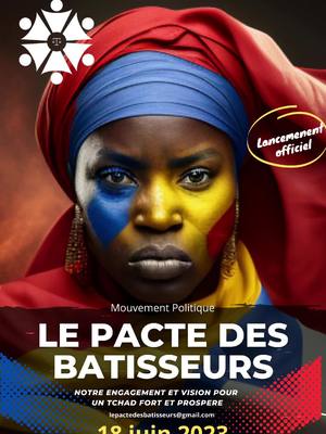 A post by @koundougoumi_tchad on TikTok caption: #Tchad  #le_pacte_des_batisseurs  Merci aux premiers 1018 camarades qui nous ont rejoint !  Objectif 50000 adhérents fin mai  2023 !  Si vous voulez vous aussi vous joindre à nous,   merci de remplir ce formulaire. 
 
 https://forms.gle/vDUMGdA7ZupPtScV9 Où nous contacter par email :  lepactedesbatisseurs@gmail.com #tiktiktchad🇷🇴🇷🇴 #pourtoi #KOUNDOUGOUMI 
