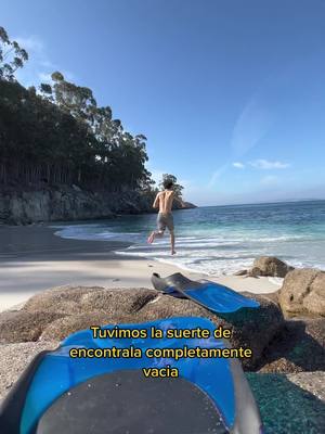 A post by @david.miguez on TikTok caption: Nah tremenda playa ( 📍ria de aldan)#fyp 