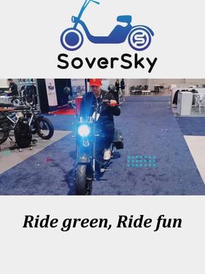 A post by @chopperscooter on TikTok caption: #ElectricOffroadMotorcycle #EcoFriendlyTransportation #UrbanCommute #ElectricScooterManufacturer #InnovativeTransportation