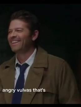 A post by @spnfamily...4ever on TikTok caption: 🫶🏻The Vulva Spell🫶🏻 #supernaturalfamily #spn #spnfamily #spnedit #spnfandom #jensenackles #mishacollins  #cockles #jenmish #panel #spnconvention #spnpanel #spncon #deanwinchester #castiel #deancas #samwinchester #jaredpadaleki #bobby #jimbeaver #jackkline #alexcalvert 