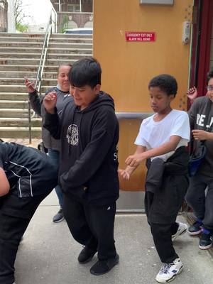 A post by @mrjesseprincipal on TikTok caption: on fridays we dance our way to recess #bronx #principalsoftiktok 