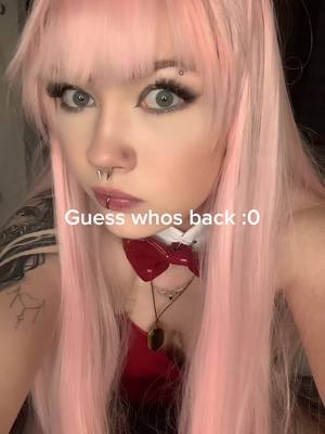 A post by @kofuku.chan on TikTok caption: Hello me back #fypシ #zerotwo #zerotwocosplay #bunnysuit 