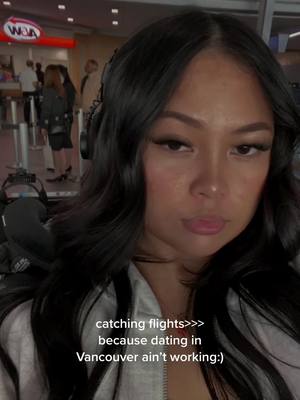 A post by @_itskym on TikTok caption: catching flights>> catching feelings