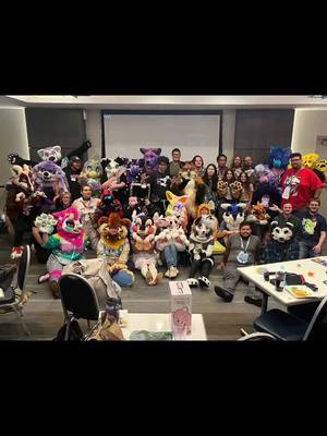 A post by @its.tetris on TikTok caption: Just a few photos from our most recent meet! Thank you everyone who cane out last night ❤️🥹  #furry #furryfandom #furrytiktok #furrys #furrypride #furrytrash #furrytrash #socalfur #socalfurries #socalfurry