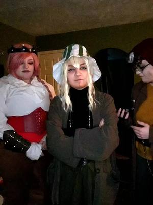 A post by @plaguedpumpkin on TikTok caption: we actually fell at the end #dsmpcosplay #philza #wilbur #techno 