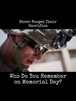 A post by @graffitiofwar on TikTok caption: The names of those lost are rarely recognized but never forgotten in the minds of their surviving brothers & sisters-in-arms. They paid the ultimate price & their memory lives on forever. Till Vahalla. #militarylife #sacrifice #thefallen #memorialday #militaryhistory #veteransoftiktok #veterantiktok #combat 